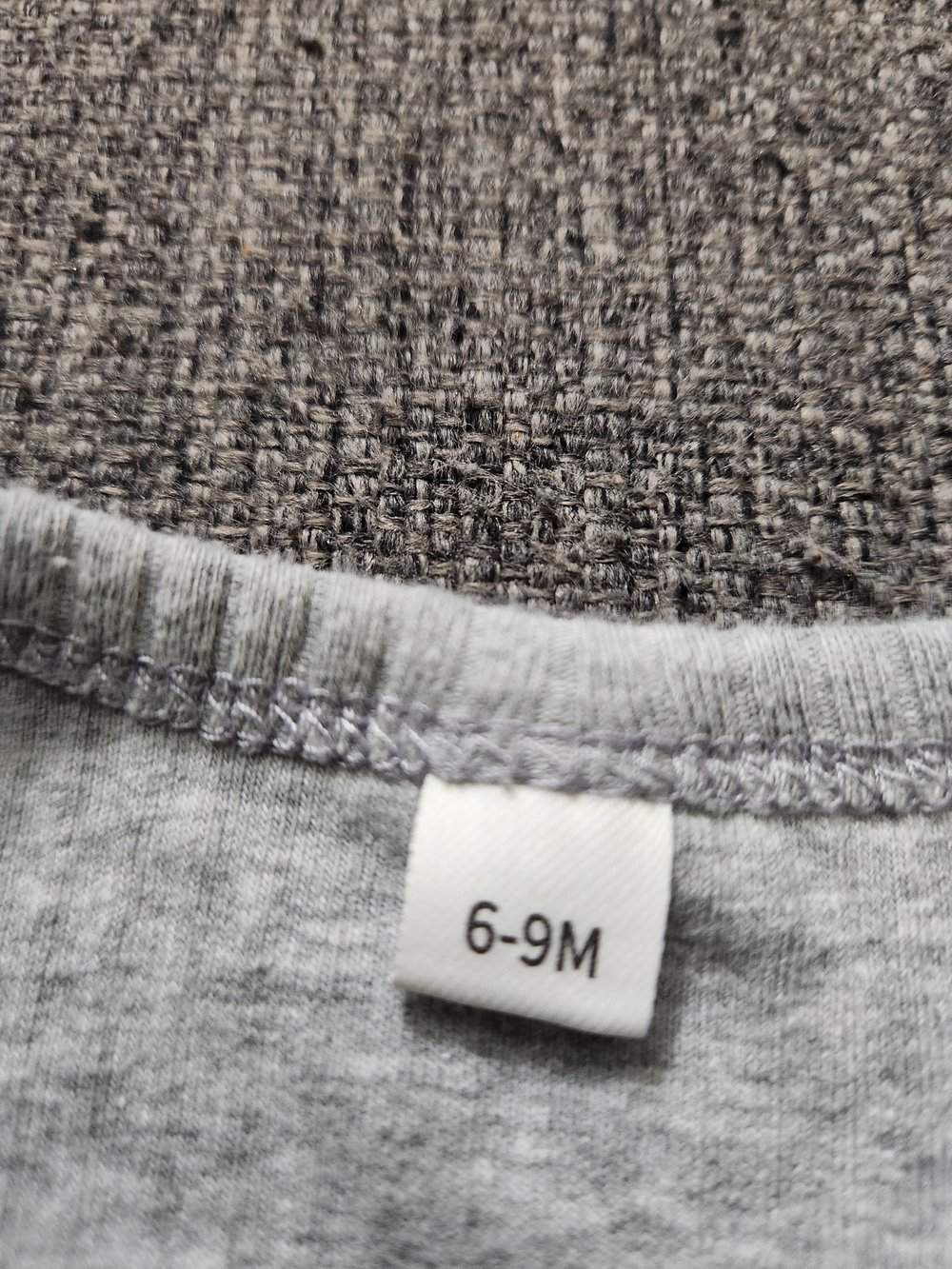 Gray Bodysuit For Babys Size 6/9M